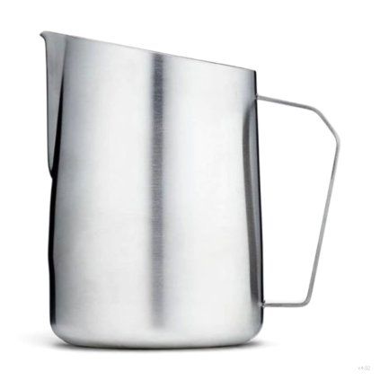 Barista & Co Dial In konvička na mléko 600 ml, stříbrné provedení